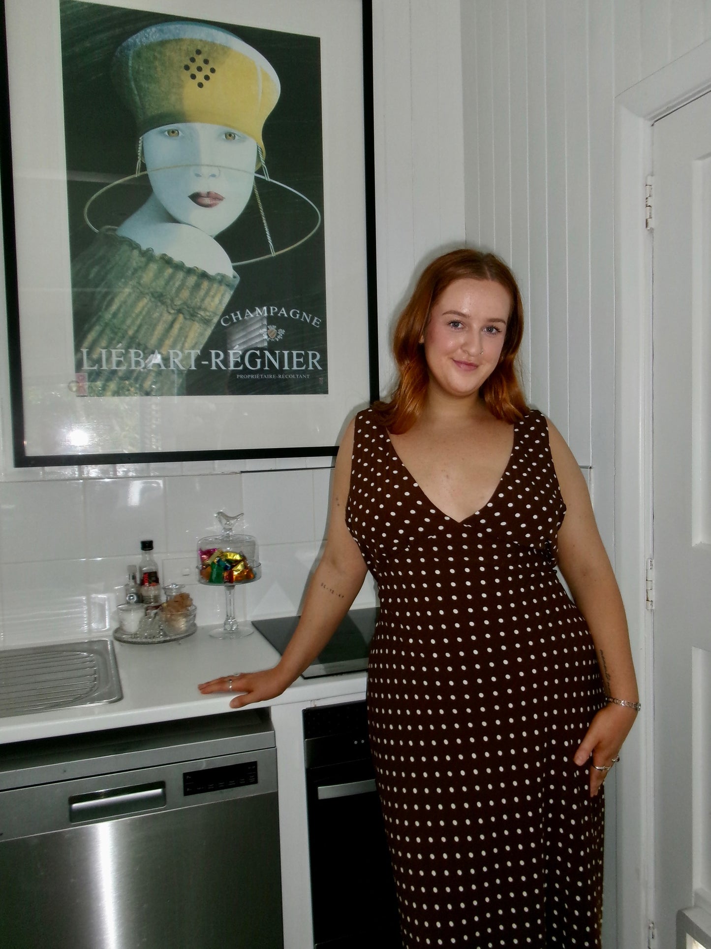 Nellie Brown Polka Dot Maxi / 18