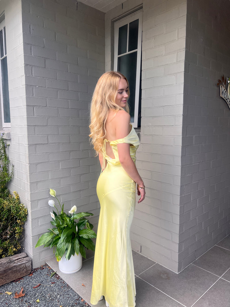 Be Mine Satin Maxi Dress