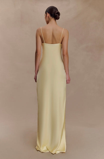 Isadora Lace & Satin Maxi Dress