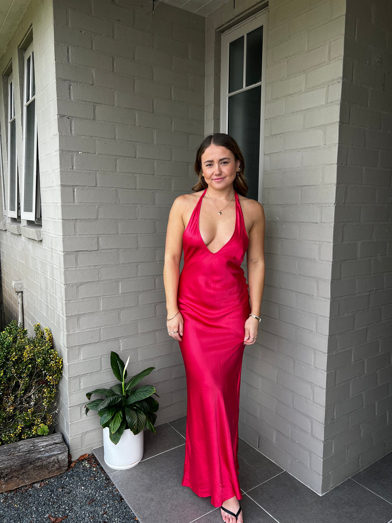Monty Deep Vee Maxi Dress