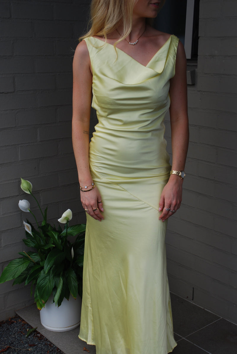 Be Mine Satin Maxi Dress