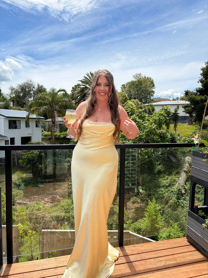 Isadora Lace & Satin Maxi Dress
