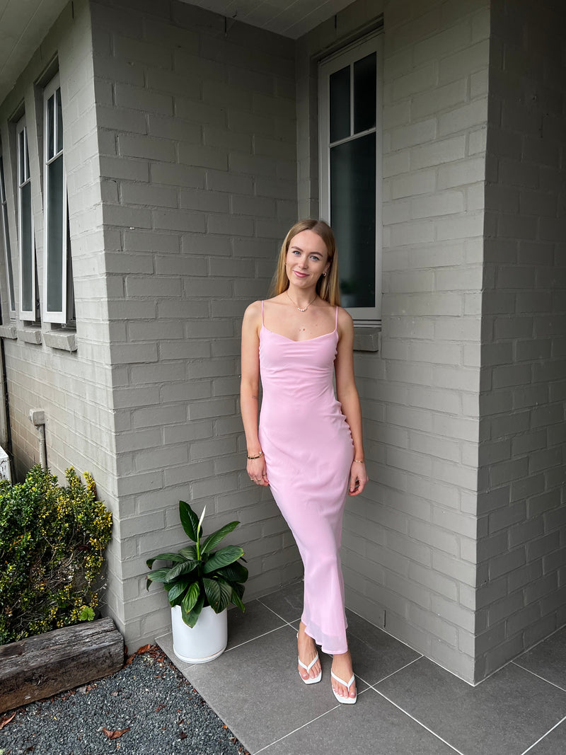 Cowl Maxi in Pink
