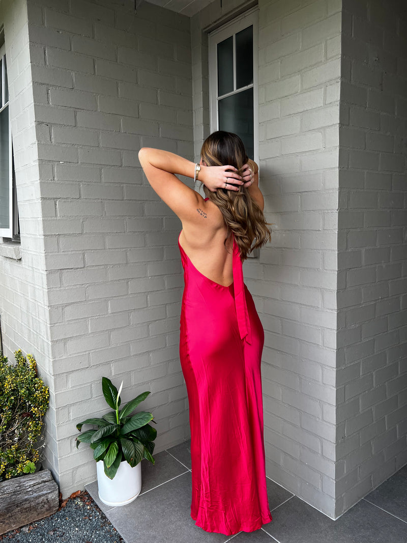Monty Deep Vee Maxi Dress