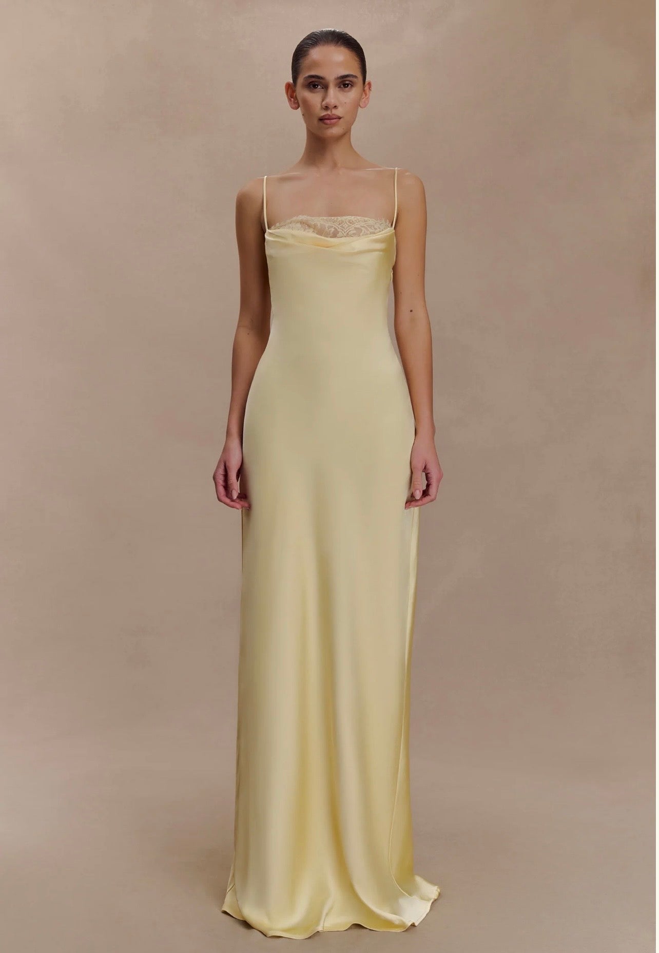 Isadora Lace & Satin Maxi Dress / 12-14