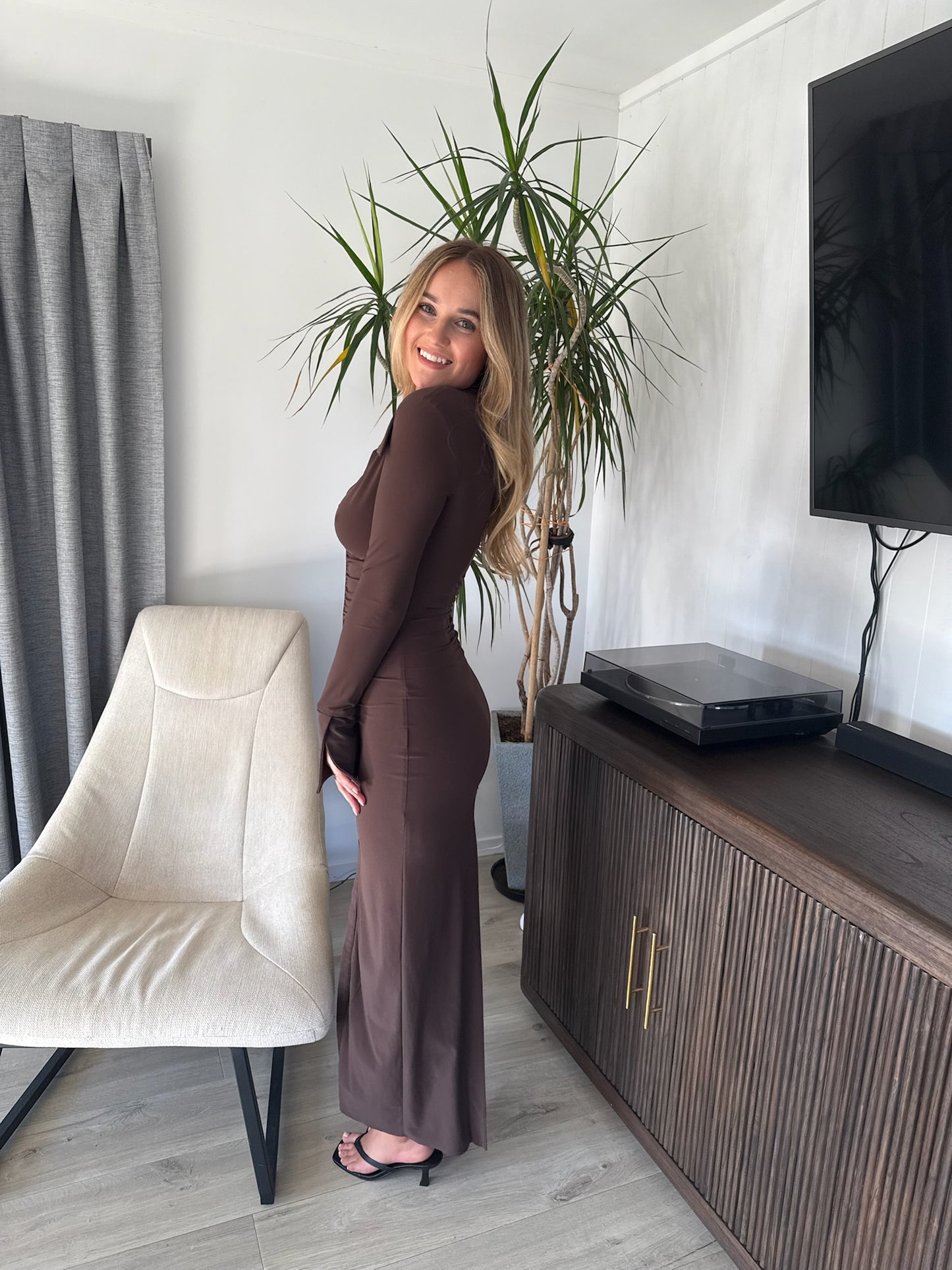 Sylvia Long Sleeve Maxi / 6-10