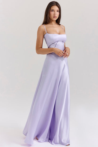 Anabella Orchid Lace Up Maxi